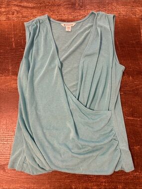 Athleta Seafoam Draped Wrap-Front Camisole